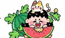 吃瓜拍照图片卡通,卡通吃瓜拍照瞬间大盘点